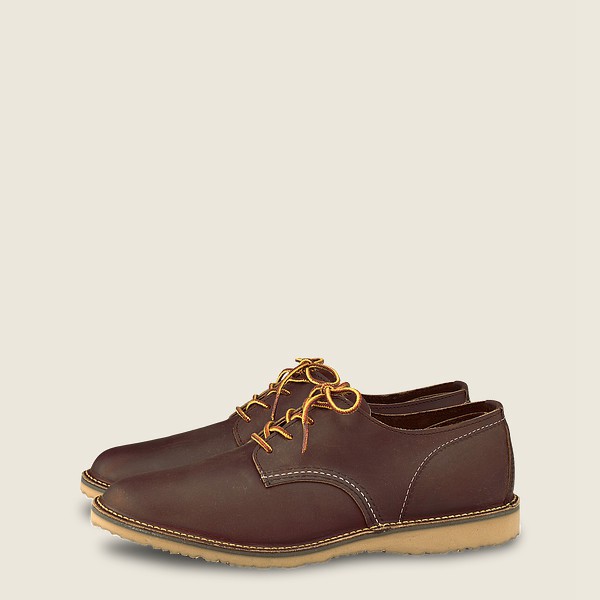 Oxford Herre - Red Wing Weekender – Rough & Tough Læder - Brune - TXGDPZ-598